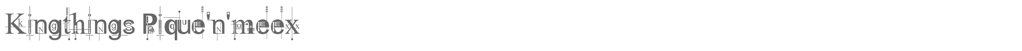 Kingthings Pique'n'meex Kingthings Pique n meex.ttf font preview